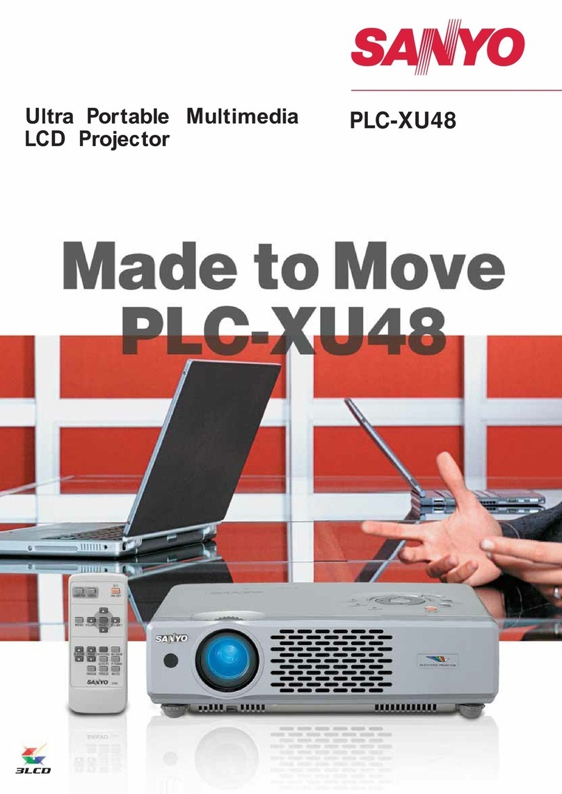 Sanyo PLC-XU48 User manual Sanyo PLC-XU48 User manual