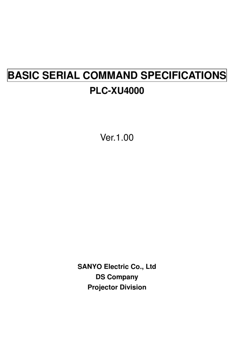 Sanyo PLC-XU4000 - 4000 Lumens User manual
