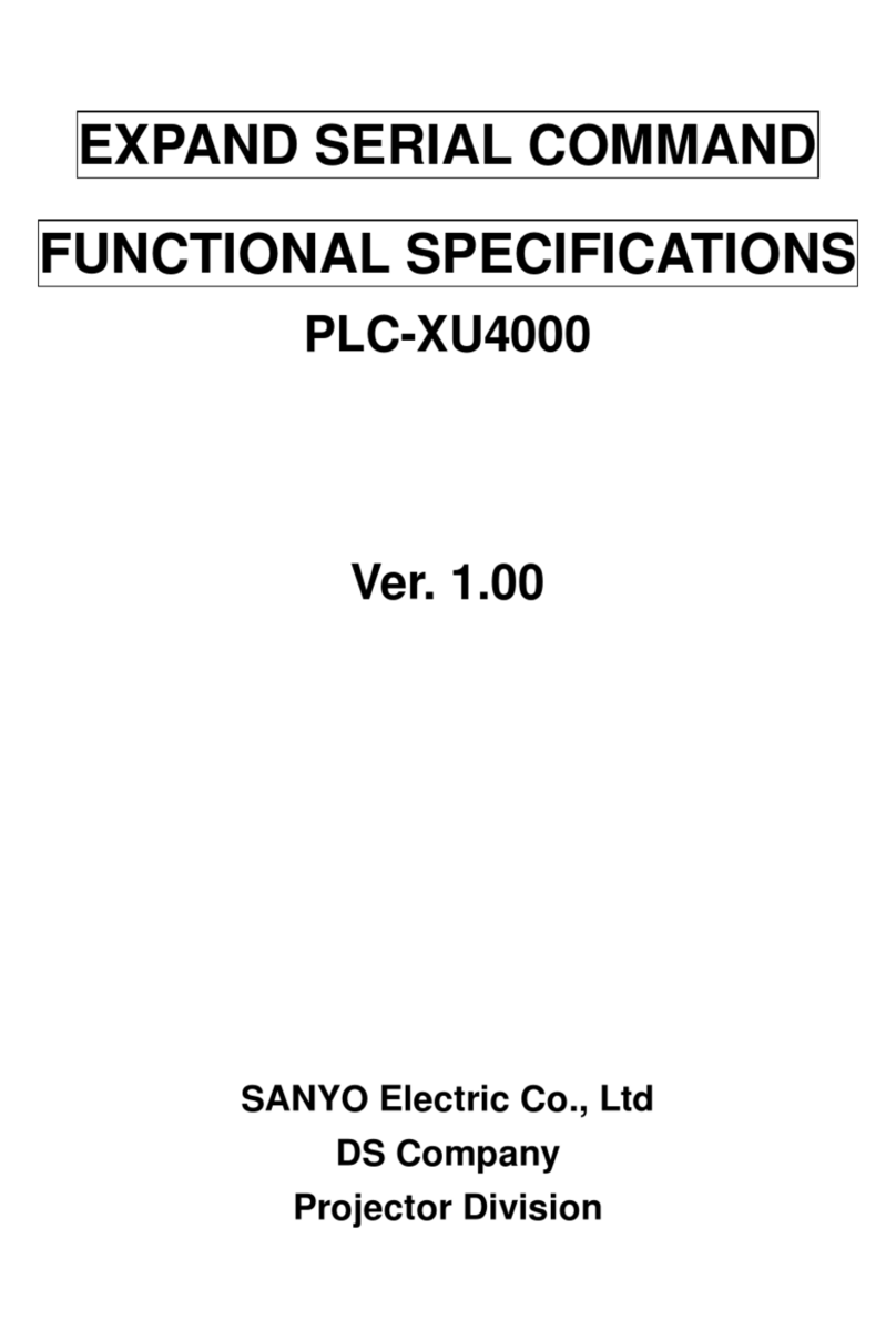 Sanyo PLC-XU4000 - 4000 Lumens manual