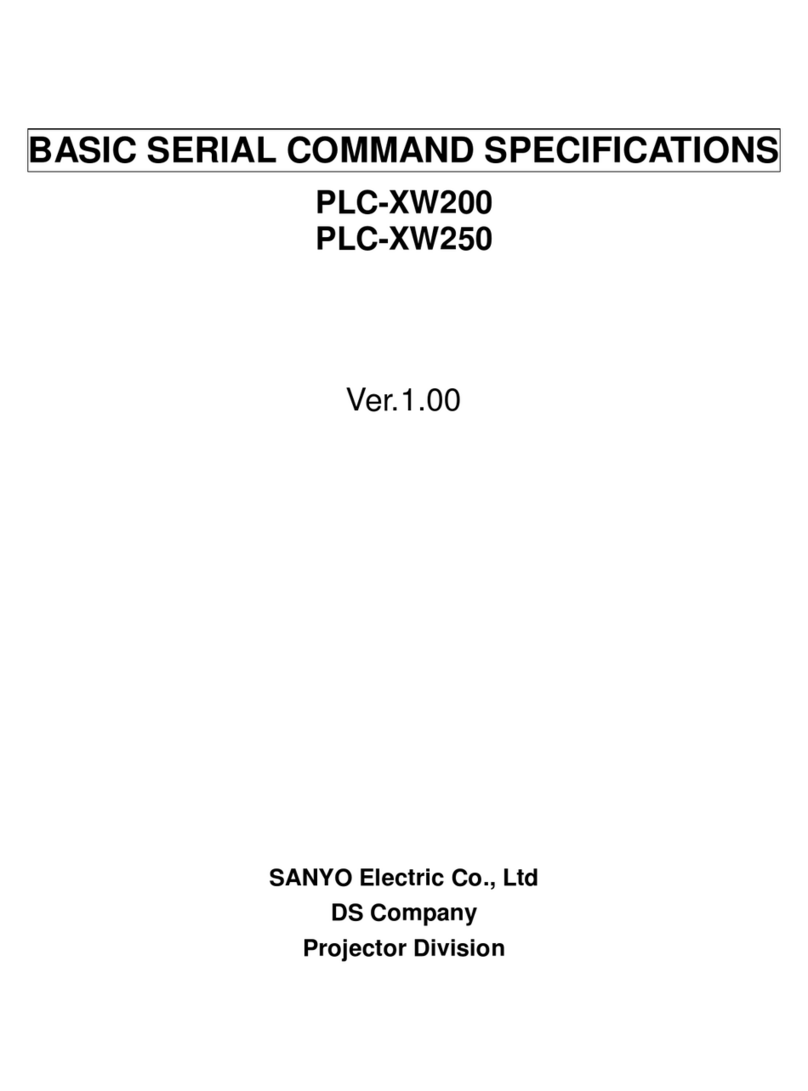 Sanyo PLC-XW250 - 2600 Lumens User manual