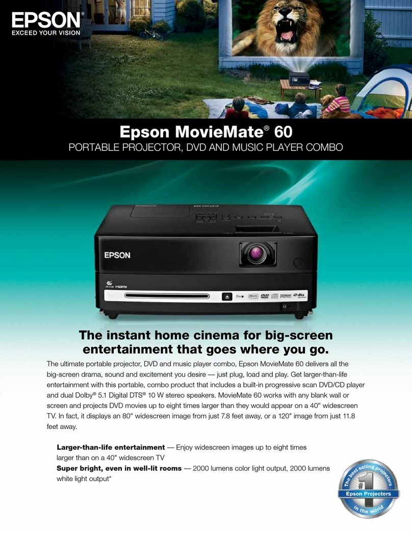 Epson MovieMate 60 User manual
