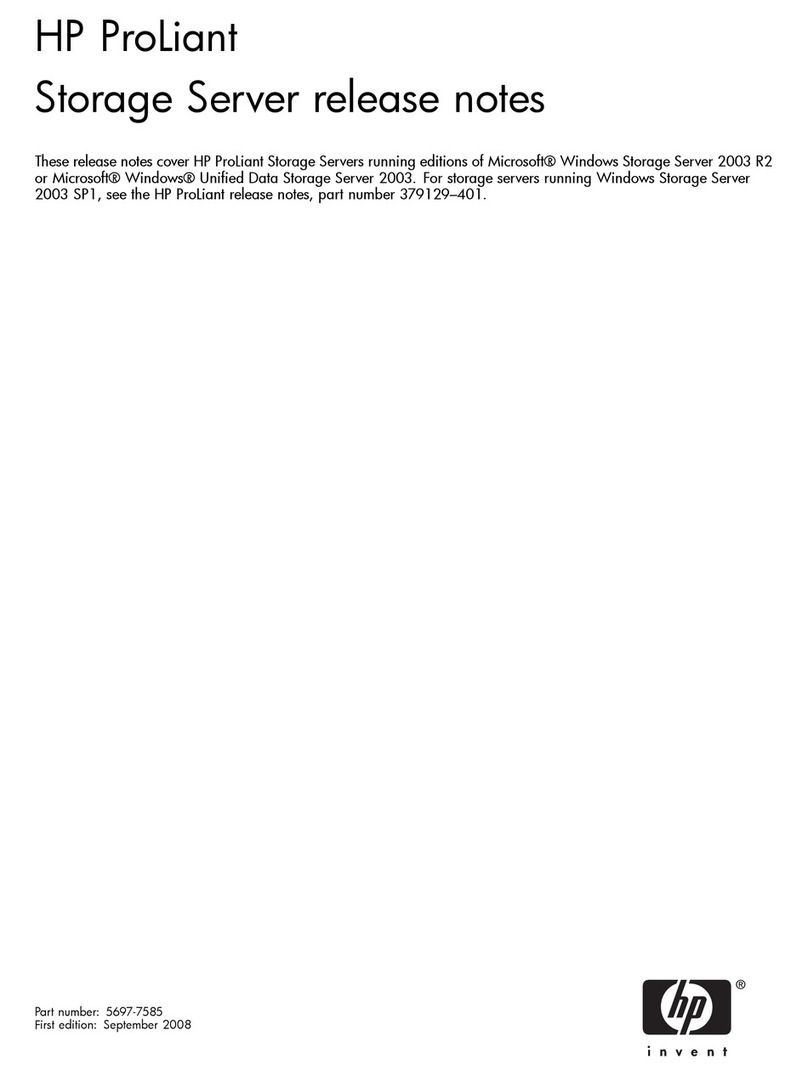 HP ProLiant SB460c - SAN Gateway Storage Server Instruction Manual
