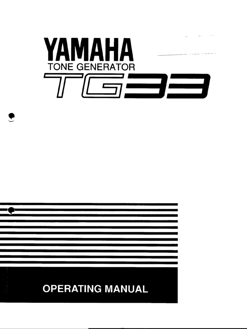 Yamaha TG-33 User manual