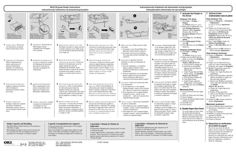 Oki OKIPAGE10e installation instructions