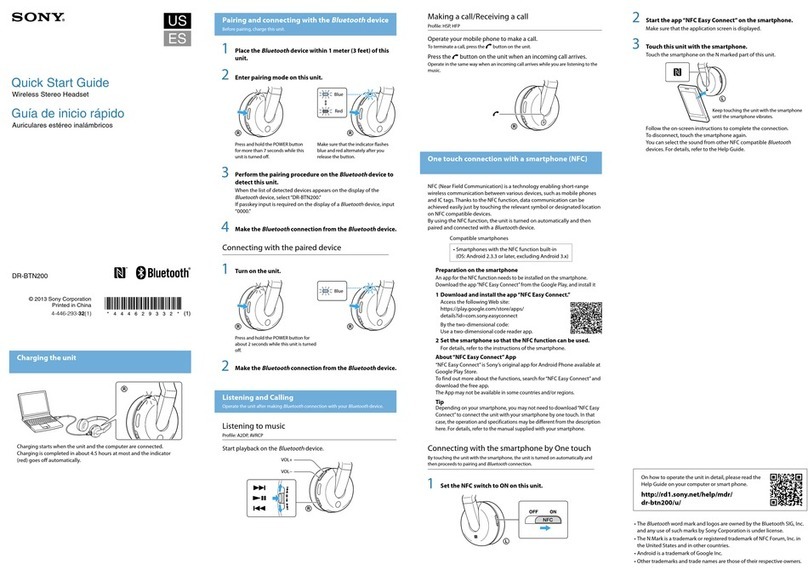 Sony DR-BTN200 User manual
