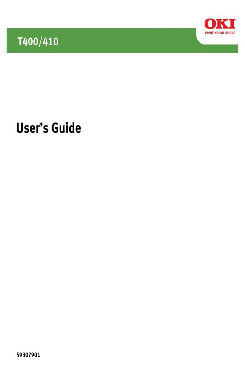 Oki T400 User manual