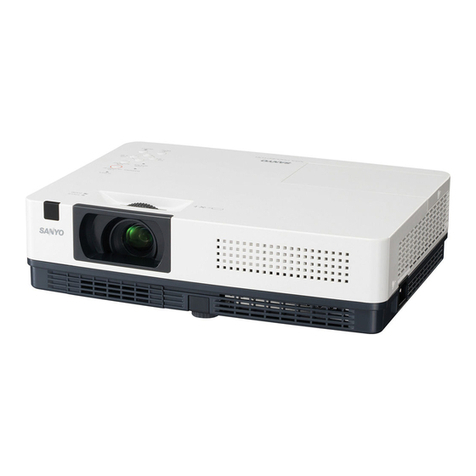 Sanyo PLC-XR301 - XGA Projector With 3000 Lumens User manual