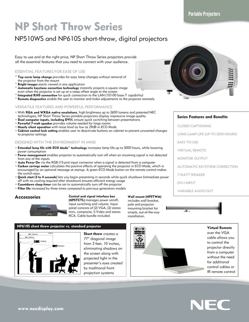 NEC NP510WS Series User manual