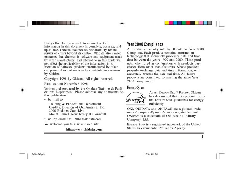 Oki OKIPAGE 8w Lite User manual