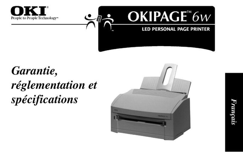 Oki OKIPAGE6w Instruction sheet