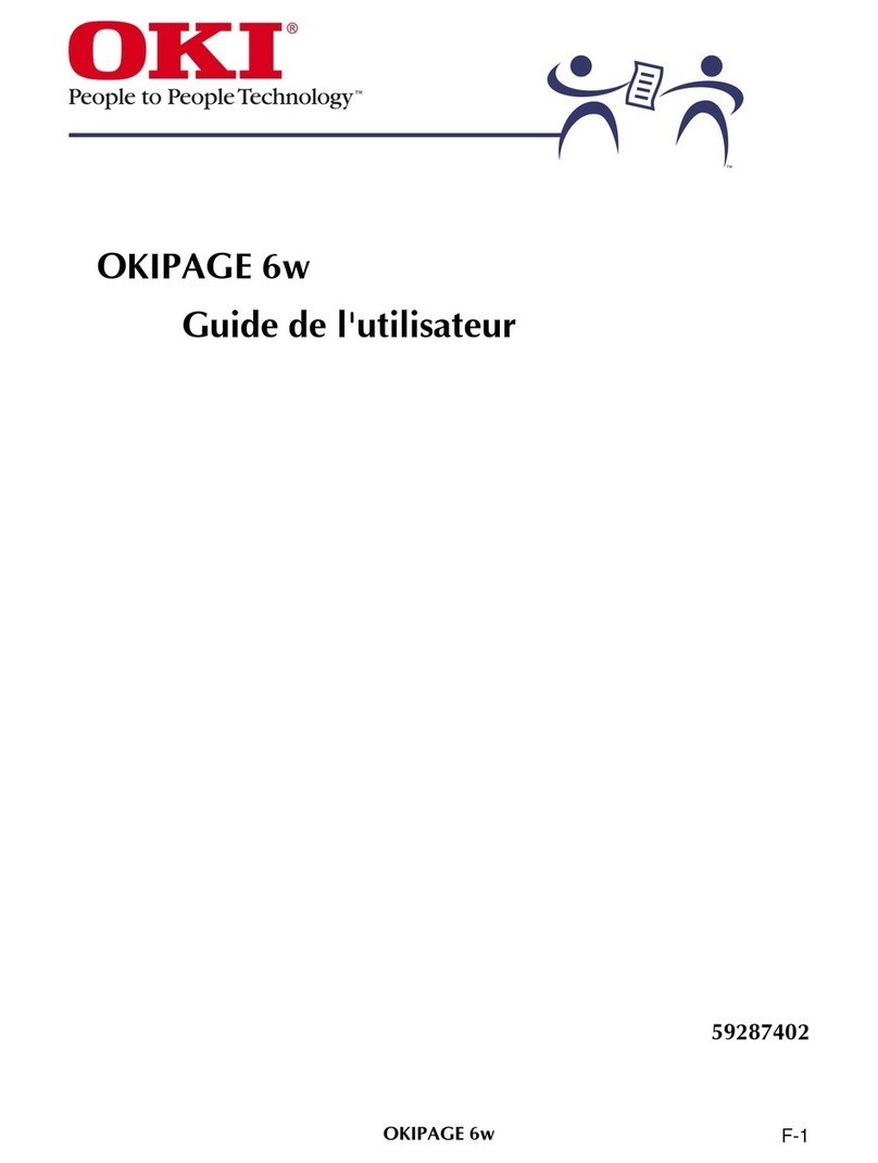 Oki OKIPAGE6w Quick start guide Oki OKIPAGE6w Quick start guide