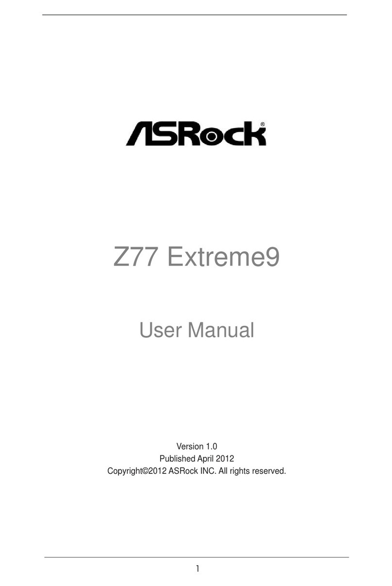 ASROCK Z77 Extreme9 User manual