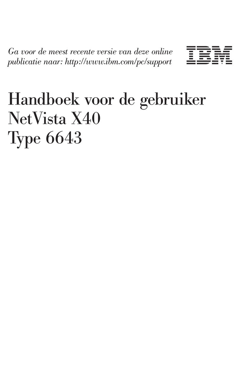 IBM NetVista X40 Handboek voor de gebruiker