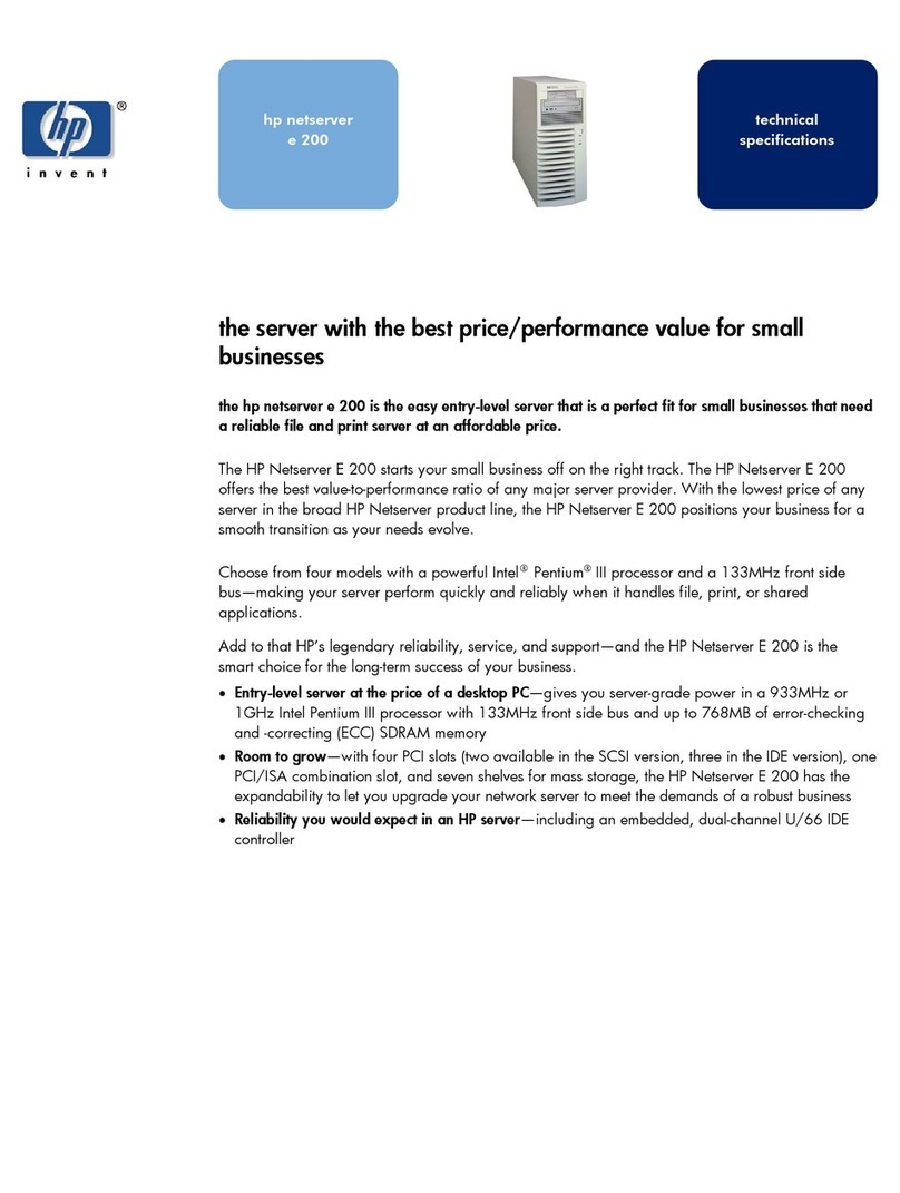 HP D6030A - NetServer - E50 User manual