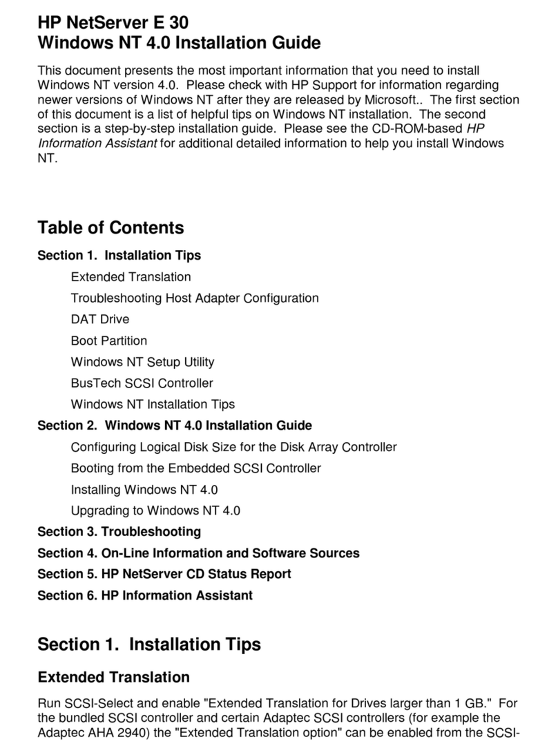 HP D6030A - NetServer - E50 User manual HP D6030A - NetServer - E50 User manual