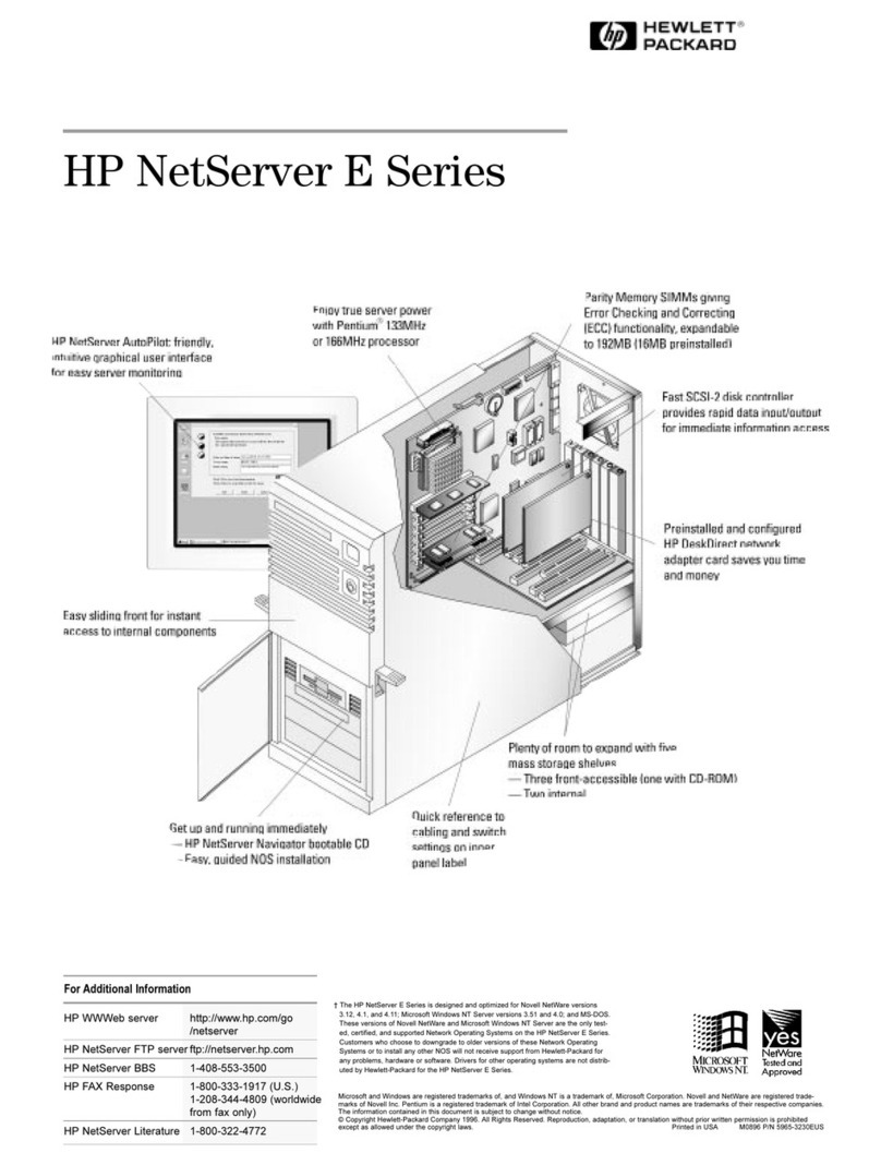 HP D6030A - NetServer - E50 User manual