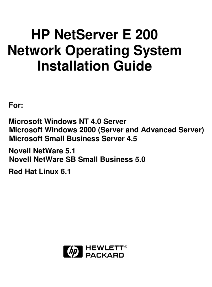 HP D6030A - NetServer - E50 User manual