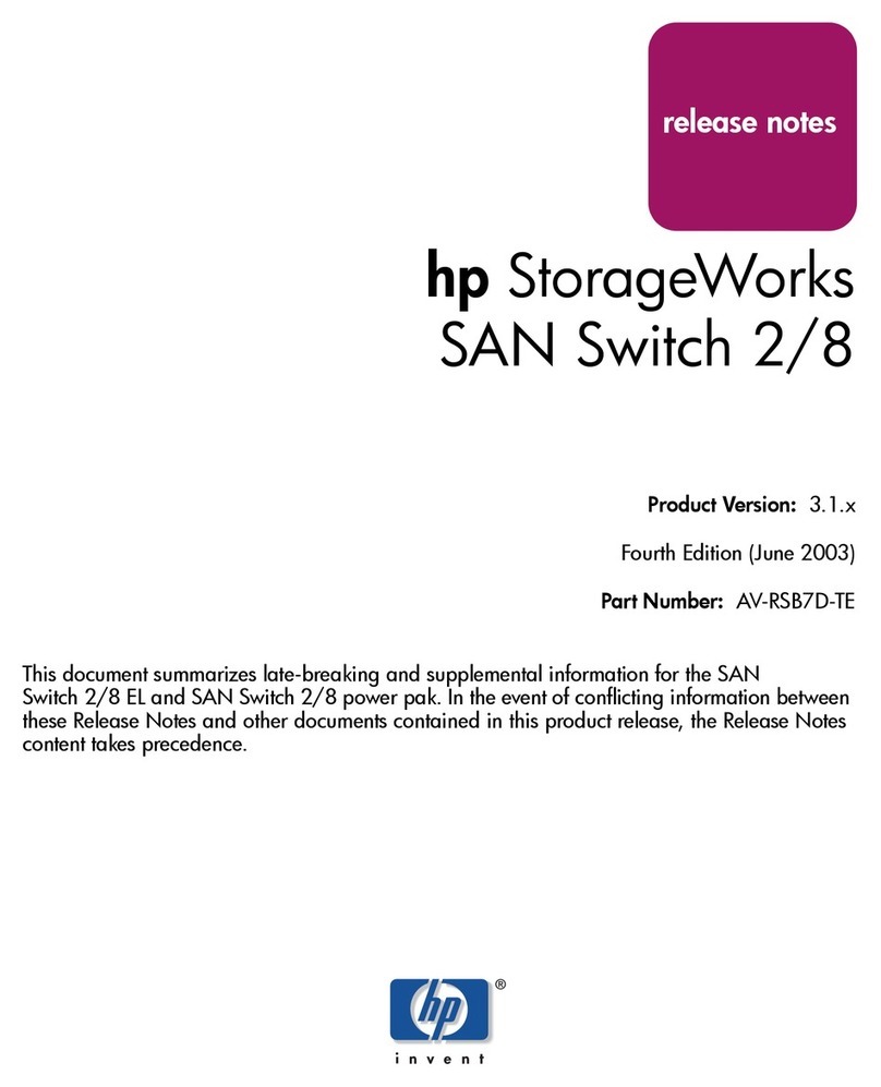 HP StorageWorks 2/8-EL - SAN Switch Instruction Manual