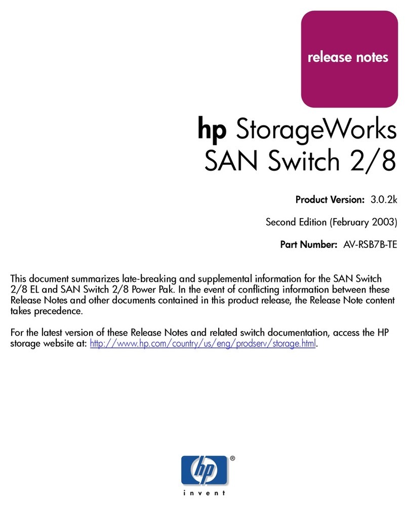 HP StorageWorks 2/8-EL - SAN Switch Instruction Manual