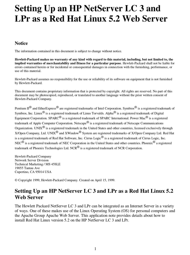 HP D7171A - NetServer - LPr Operation and maintenance manual