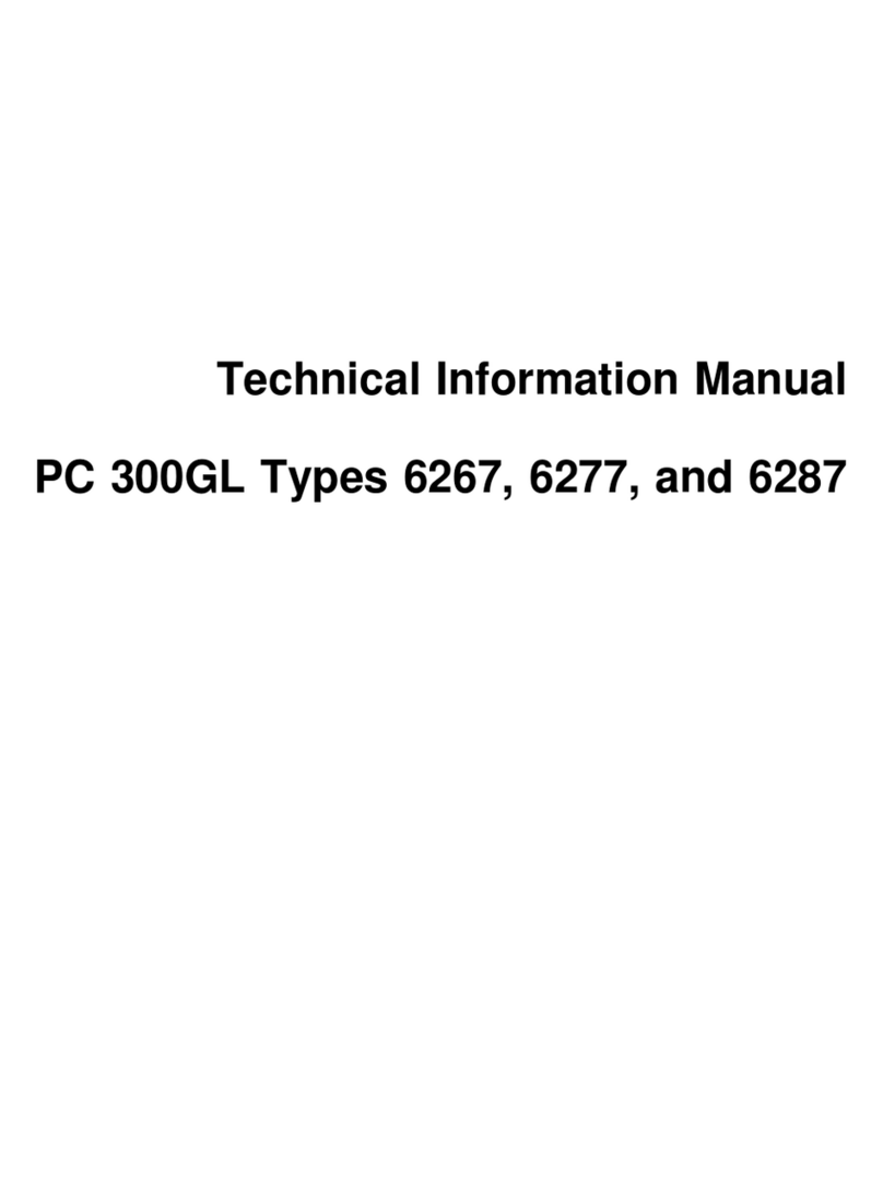 IBM PC 300GL Types 6275 Technical document