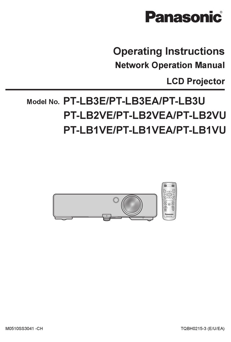 Panasonic PT-LB3U User manual