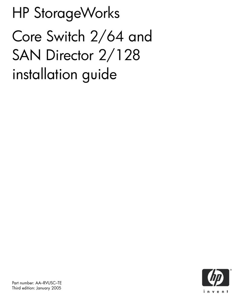 HP StorageWorks 2/64 - Core Switch installation guide