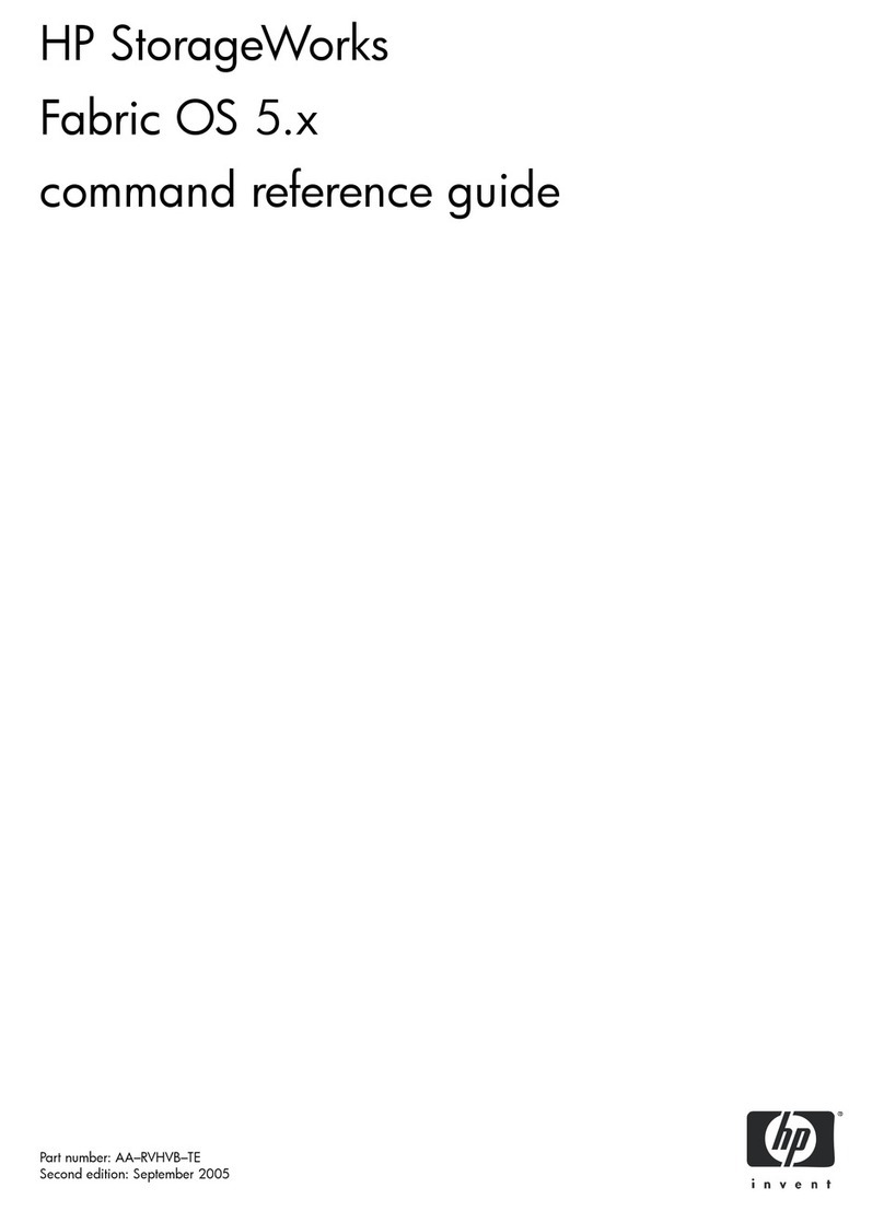 HP StorageWorks 2/64 - Core Switch Operating manual HP StorageWorks 2/64 - Core Switch Operating manual