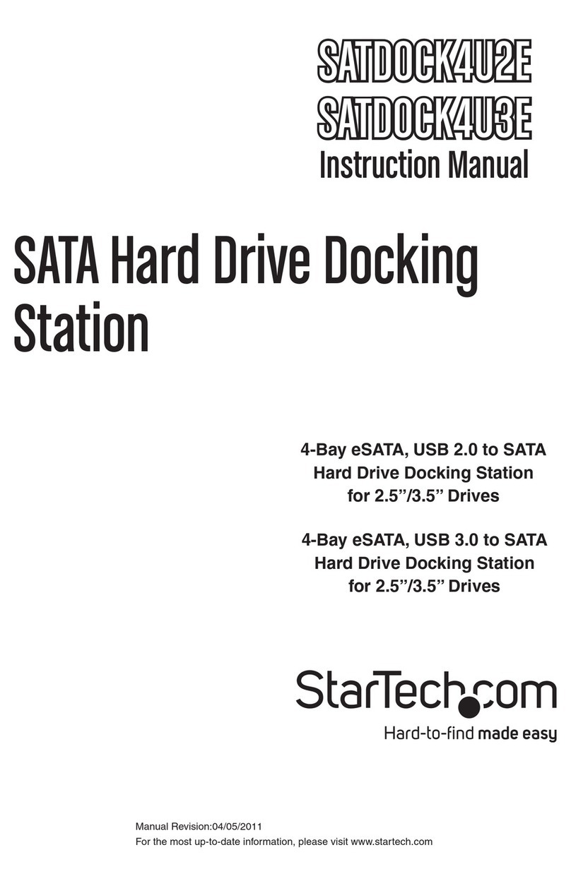 StarTech.com SATDOCK4U2E User manual
