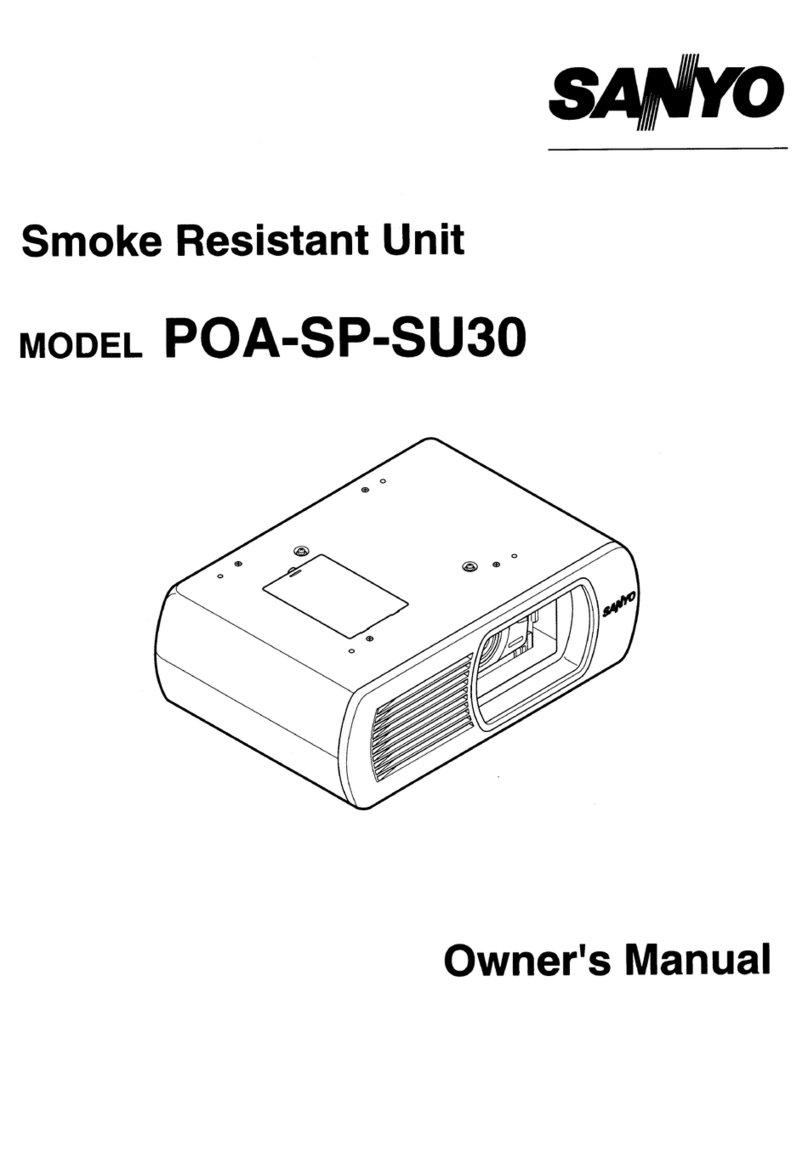 Sanyo SU30 - PLC SVGA LCD Projector User manual