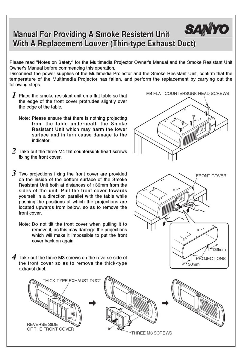 Sanyo SU30 - PLC SVGA LCD Projector User manual