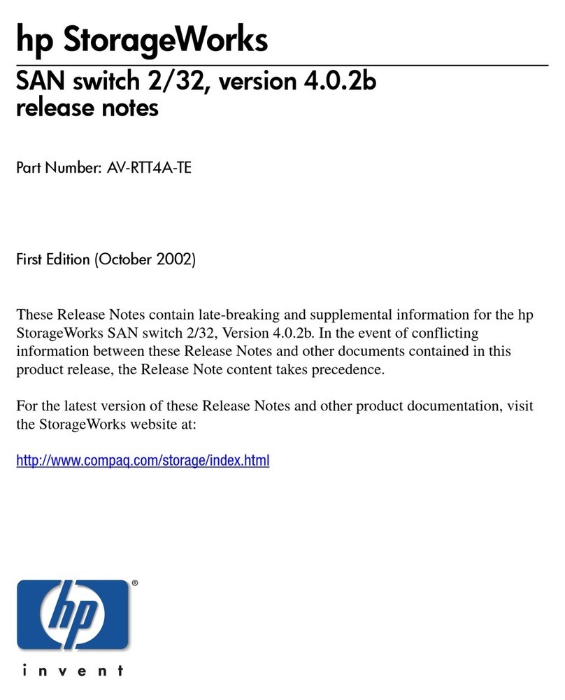 HP StorageWorks 2/32 - SAN Switch Instruction Manual HP StorageWorks 2/32 - SAN Switch Instruction Manual