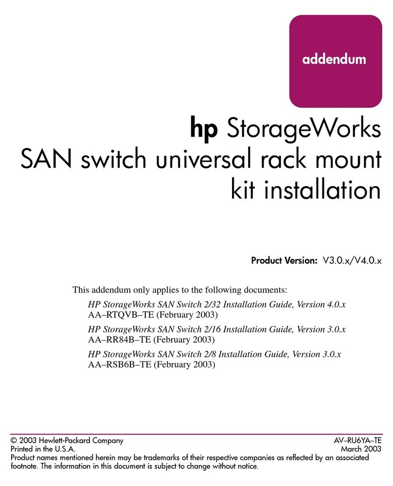 HP StorageWorks 2/16 - SAN Switch Installation