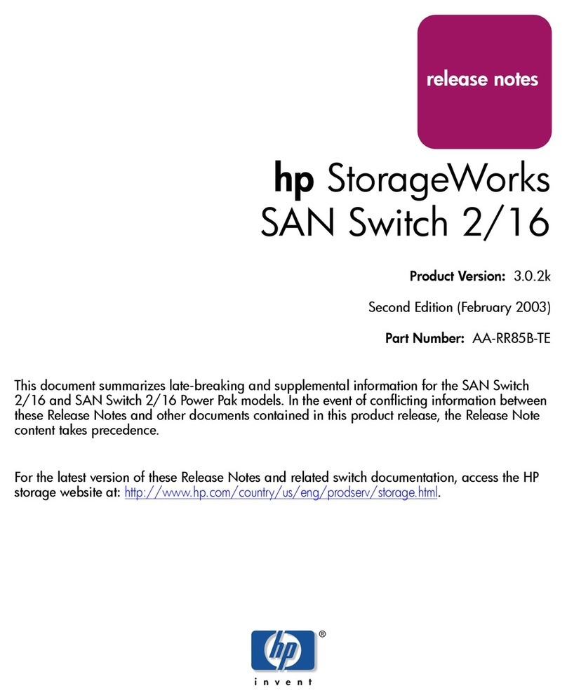 HP StorageWorks 2/16 - SAN Switch release note