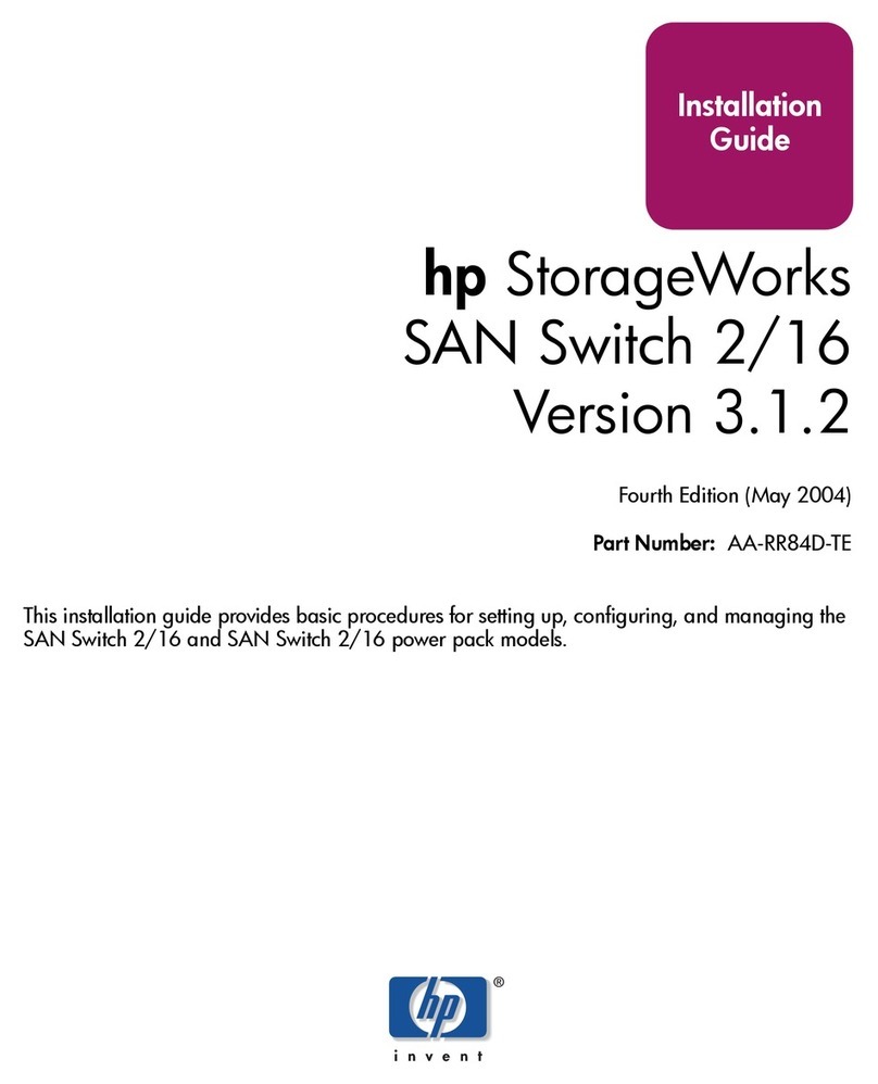 HP StorageWorks 2/16 - SAN Switch User manual