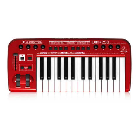 Behringer U-Control UMX250 User manual