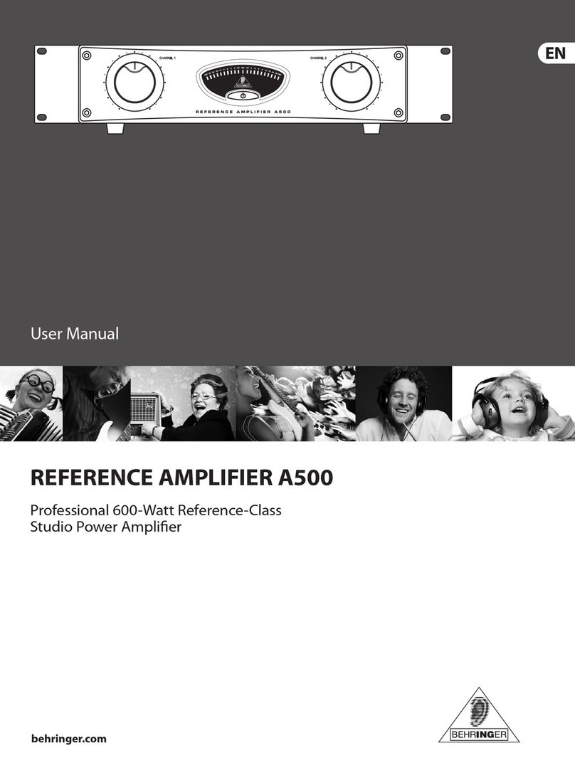 Behringer A500 user manual