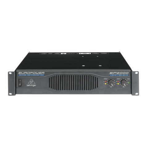 Behringer EUROPOWER EP2000 User manual