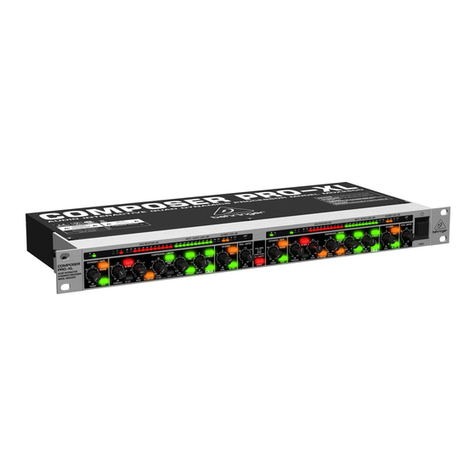 Behringer COMPOSER PRO-XL MDX2600 User manual