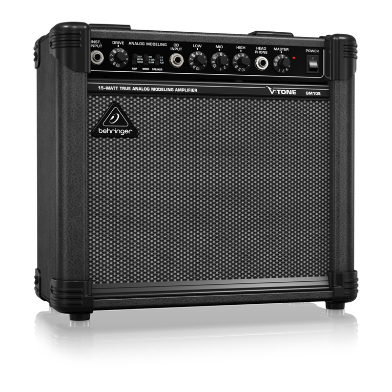 Behringer V-tone GM108 user manual