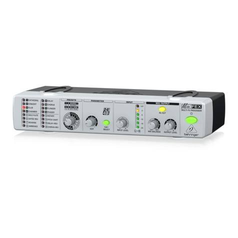 Behringer MINIFEX FEX800 user manual