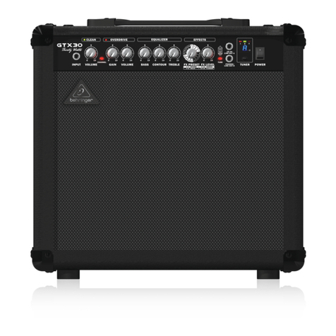 Behringer GTX30 User manual