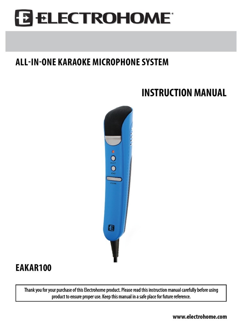 Electrohome EAKAR100 instruction manual