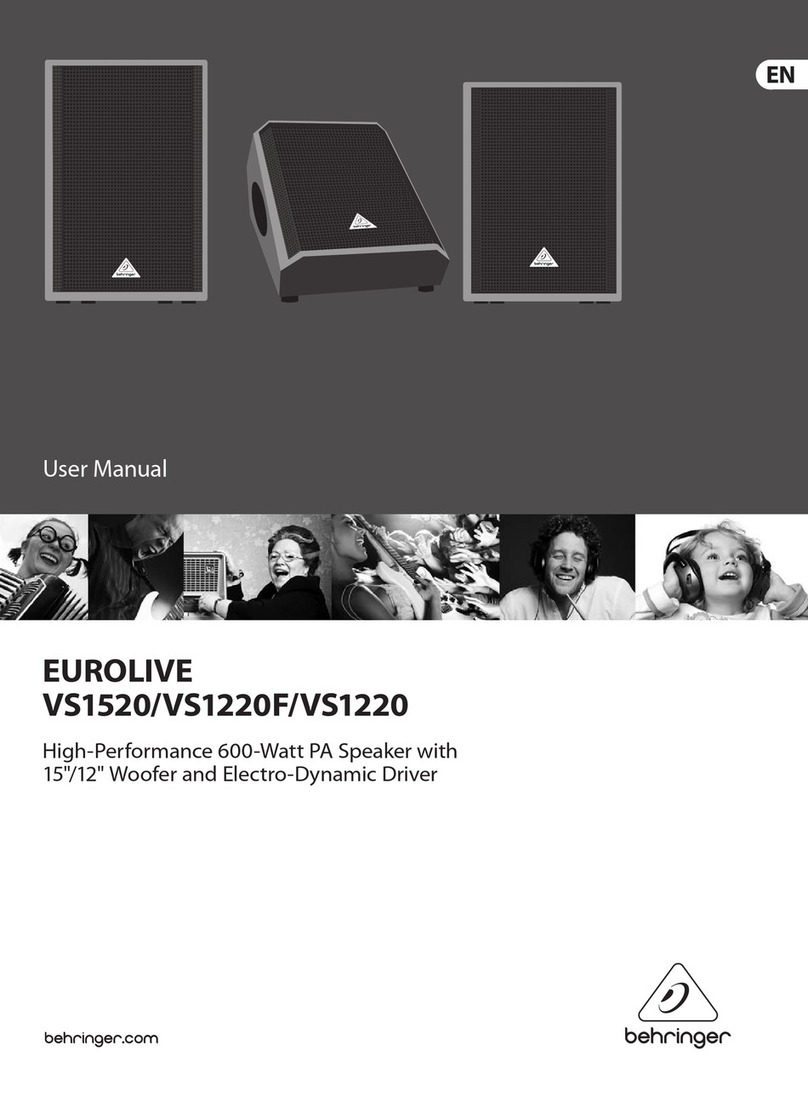 Behringer VS1220 User manual
