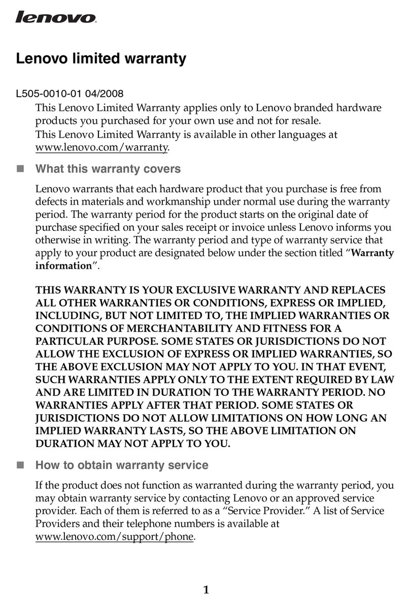 Lenovo IDEAPAD Z370 Use and maintenance manual