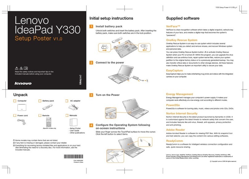 Lenovo IdeaPad Y330 How to use