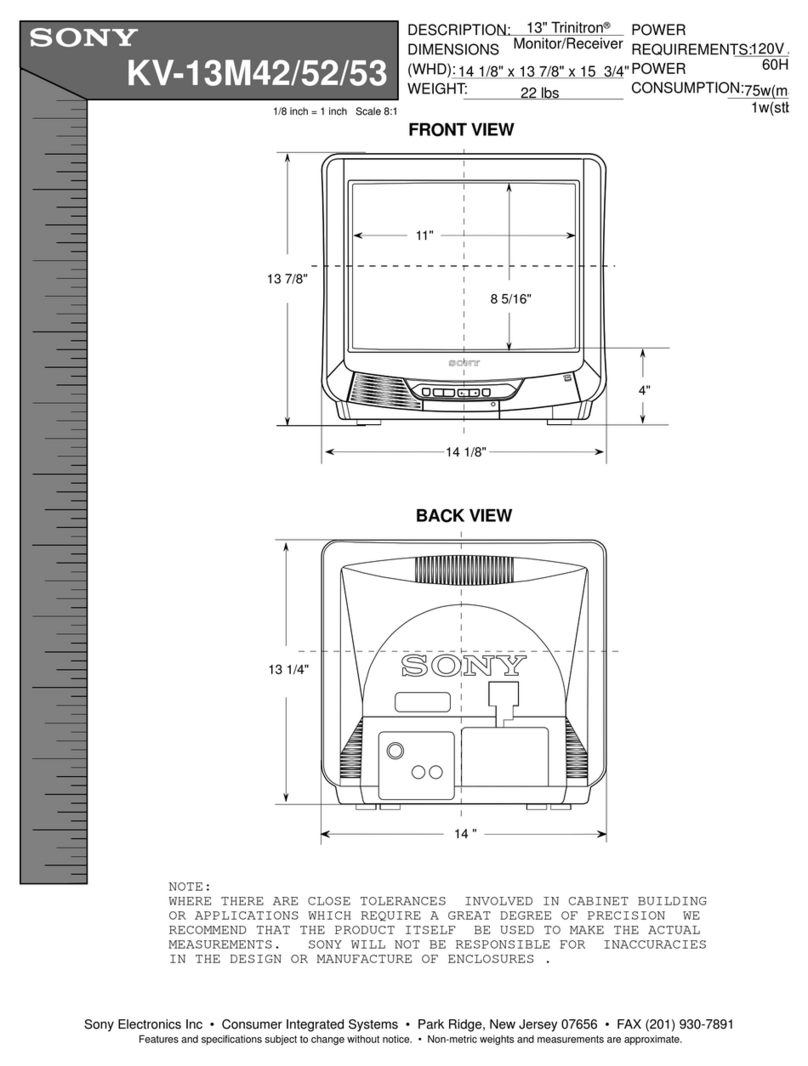 Sony Trinitron KV-13M52 User guide
