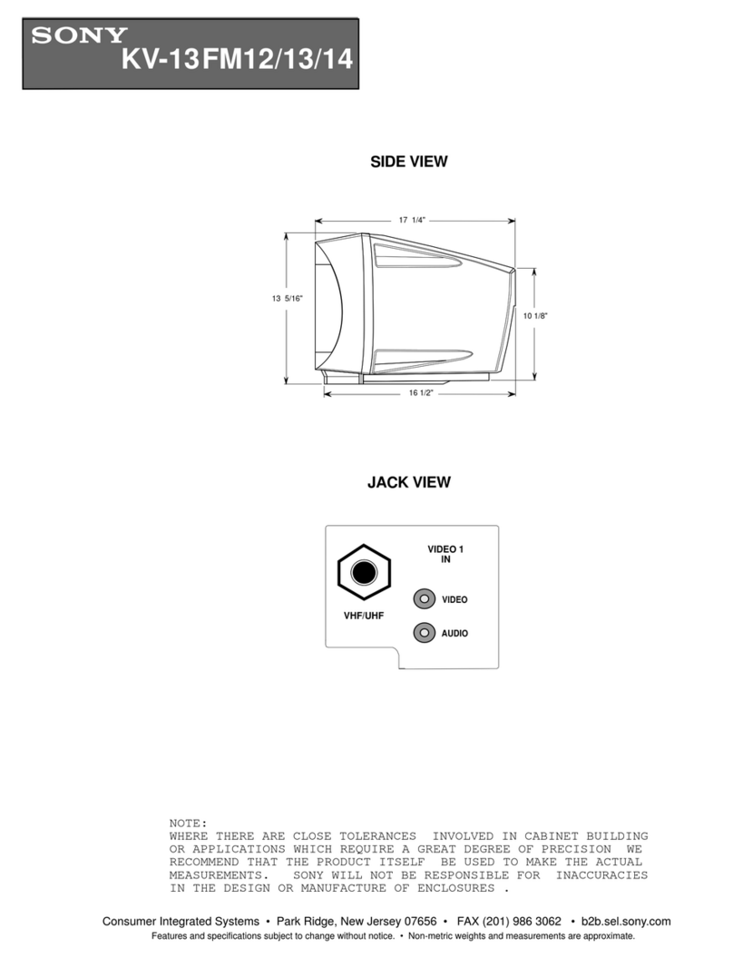 Sony FD TRINITRON WEGA KV-13FM12 User guide
