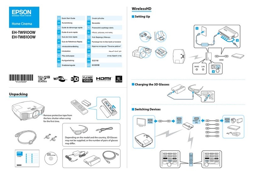 Epson EH-TW9100W Instruction manual