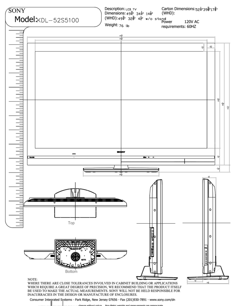 Sony KDL52S5100/9 User guide